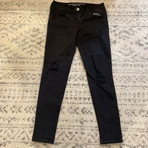 black skinny jeans